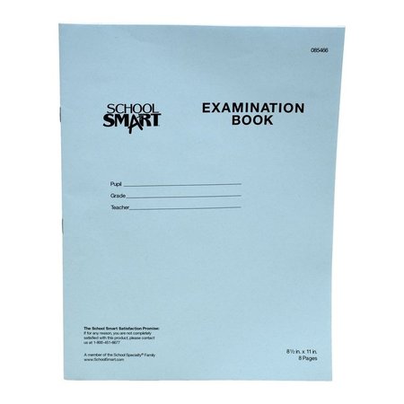 SCHOOL SMART BOOK EXAM BLUE 8.5X11 4 SHTS PK OF 100 PK PBB818-5987
